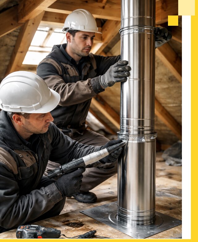 Монтаж дымоходов для каминов в Старом Осколе с гарантией качества