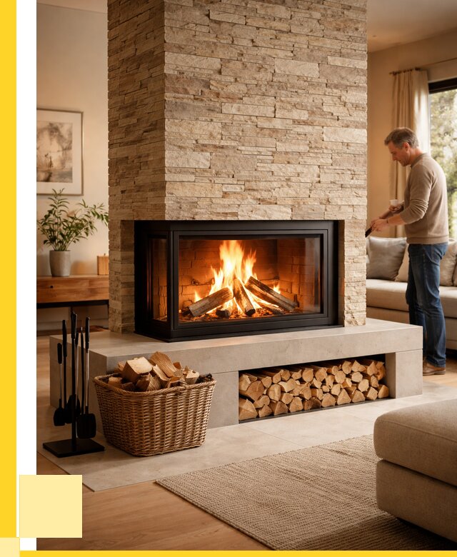 Дровяной камин под ключ в Старом Осколе от 202340 р. | ЭриданСрк