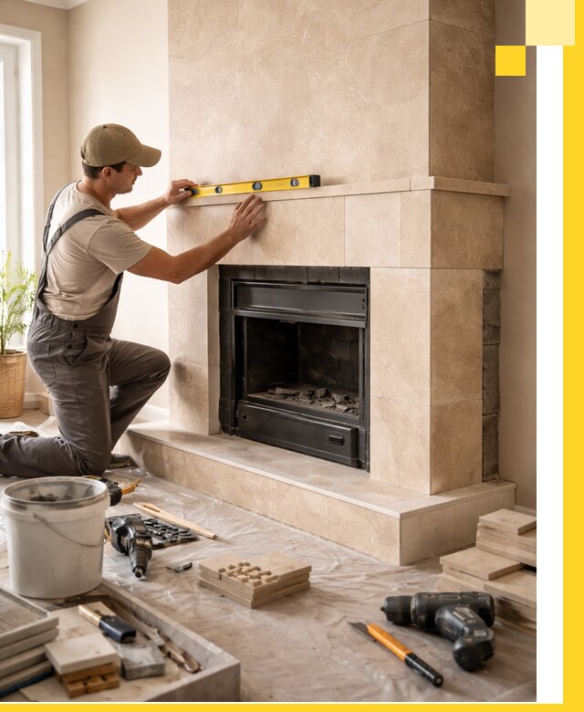 Установка и монтаж каминов в частном доме под ключ в Старом Осколе