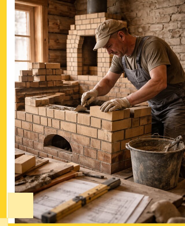 Кладка печей из кирпича в Старом Осколе цены от 30351 р. - ЭриданСрк