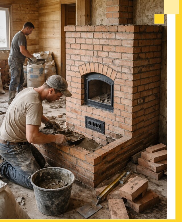 Профессиональное строительство печей в Старом Осколе под ключ