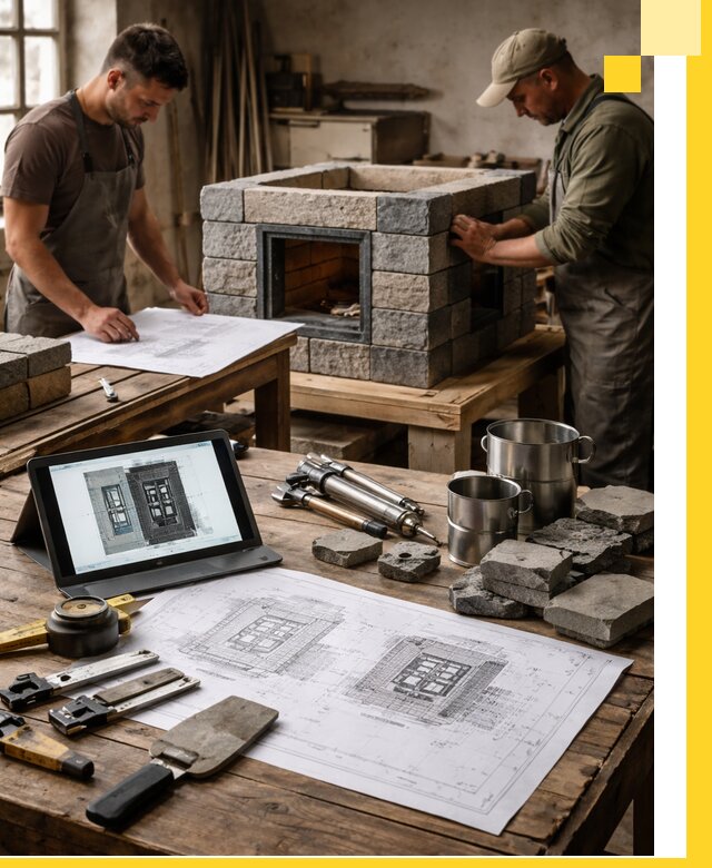 Разработка проектов печей с согласованием и монтажом в Старом Осколе