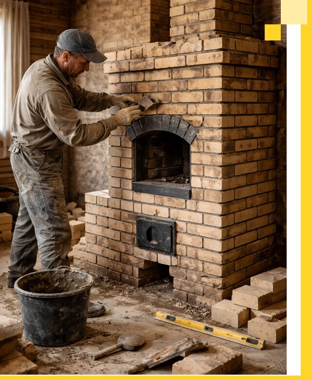 Кирпичные печи под ключ в Старом Осколе: проектирование и кладка