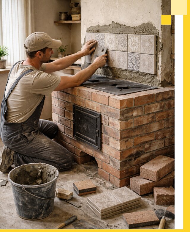 Печи с плитой на заказ монтаж гарантия и сервис в Старом Осколе