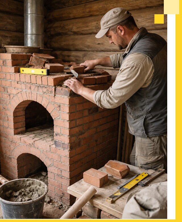 Изготовление и установка русских печей в Старом Осколе под ключ