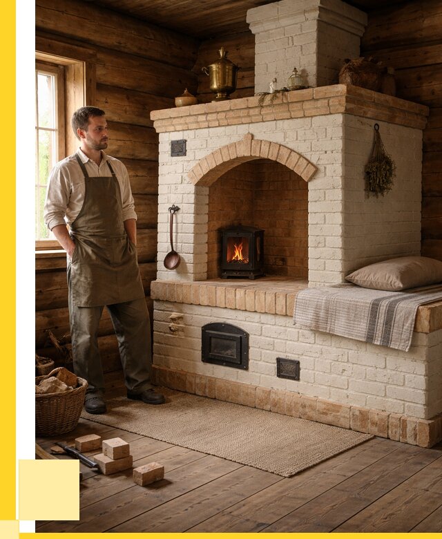 Русские печи с лежанкой под ключ в Старом Осколе от 151755 р. ЭриданСрк