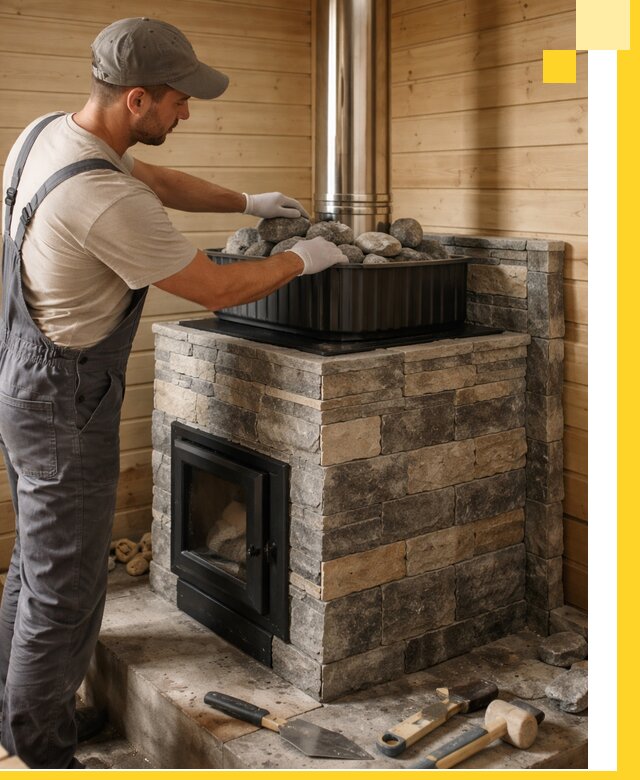 Печи для парной в Старом Осколе, производство, монтаж и обслуживание