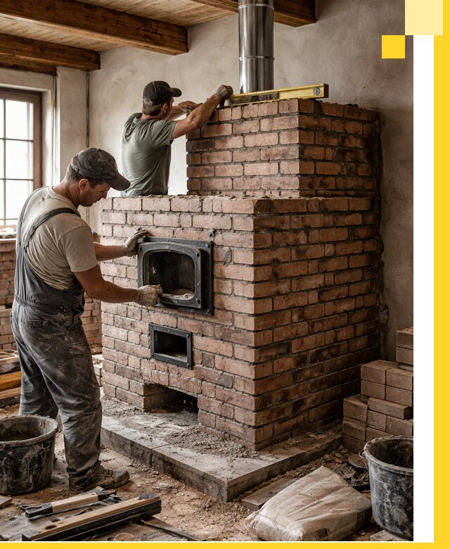 Печи для загородного дома под ключ в Старом Осколе — монтаж и сервис