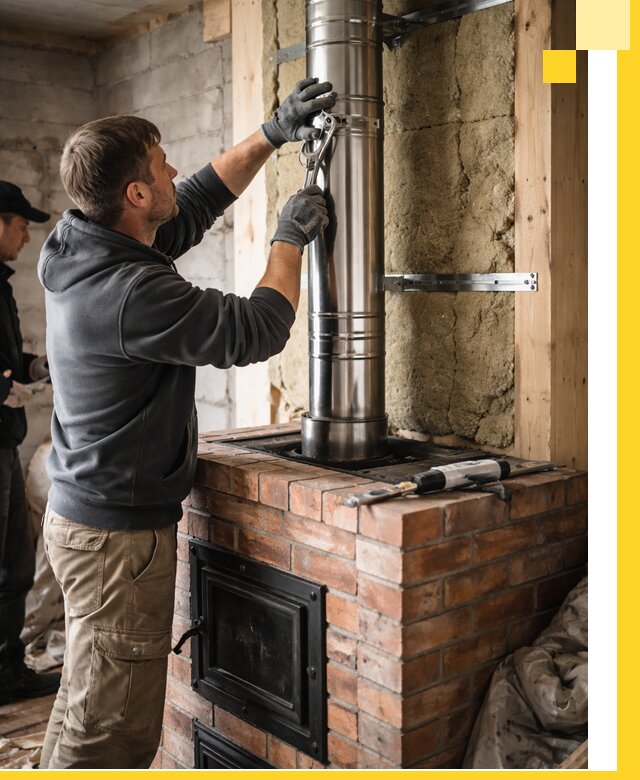 Изготовление и монтаж печей и дымоходов под ключ в Старом Осколе