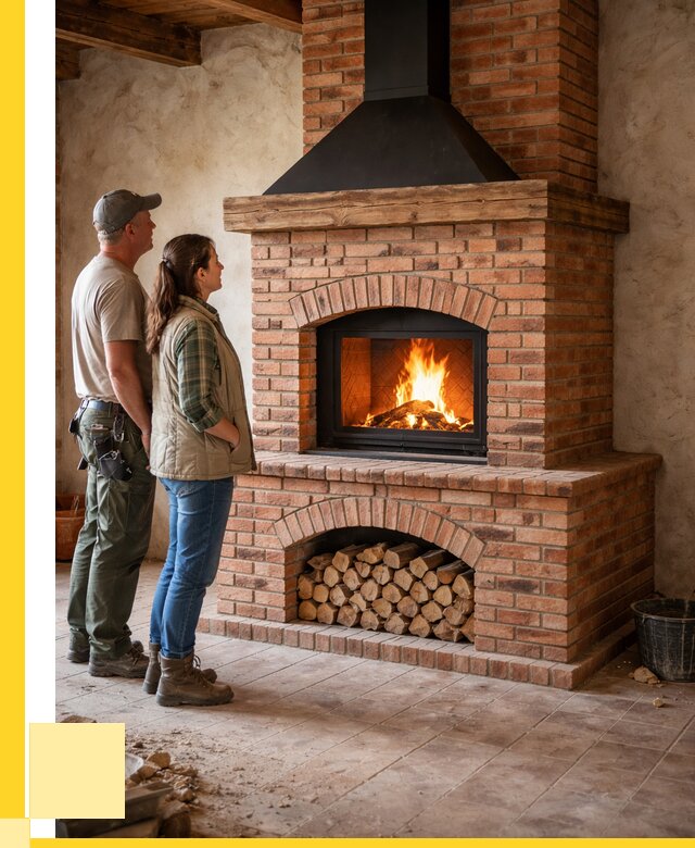 Печи камины из кирпича в Старом Осколе от 121404 р. | ЭриданСрк