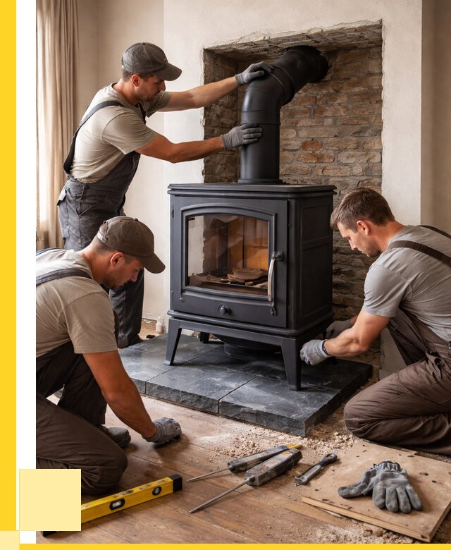 Монтаж печи камина в частном доме в Старом Осколе от 25293 р. | ЭриданСрк