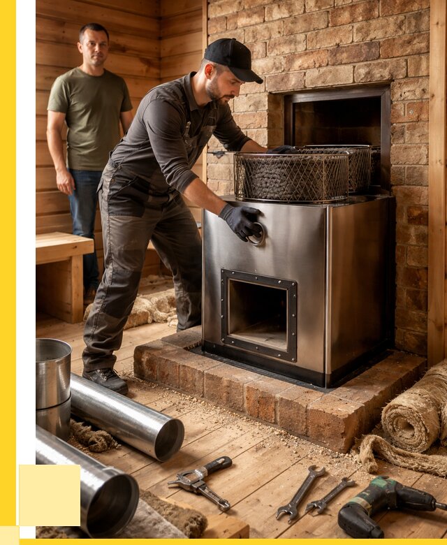 Монтаж банных печей под ключ в Старом Осколе от 18211 р., ЭриданСрк