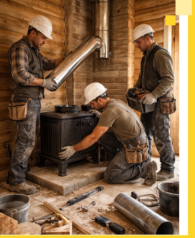 Профессиональный монтаж банных печей и дымоходов в Старом Осколе