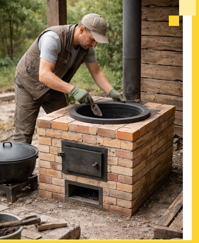 Изготовление и установка печей для казана в Старом Осколе под ключ