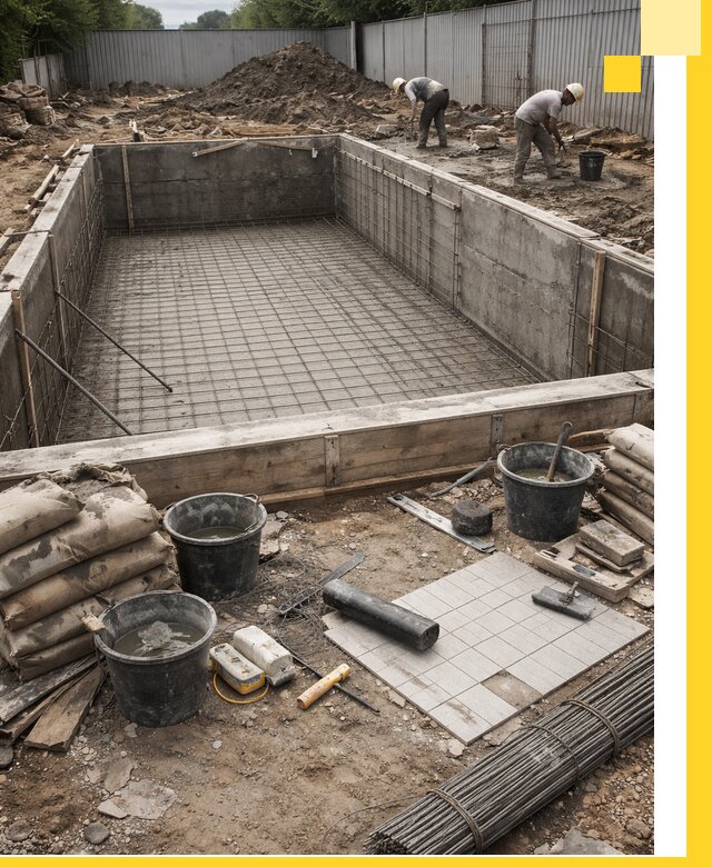 Строительство бассейнов под ключ в Старом Осколе, дизайн и монтаж