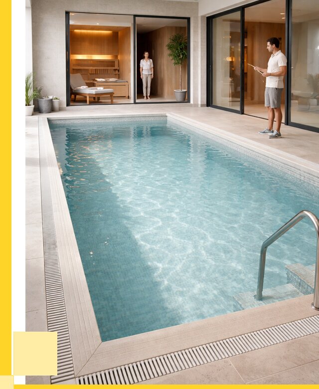 Отделка бассейна пленкой ПВХ в Старом Осколе от 3541 р. - ЭриданСрк