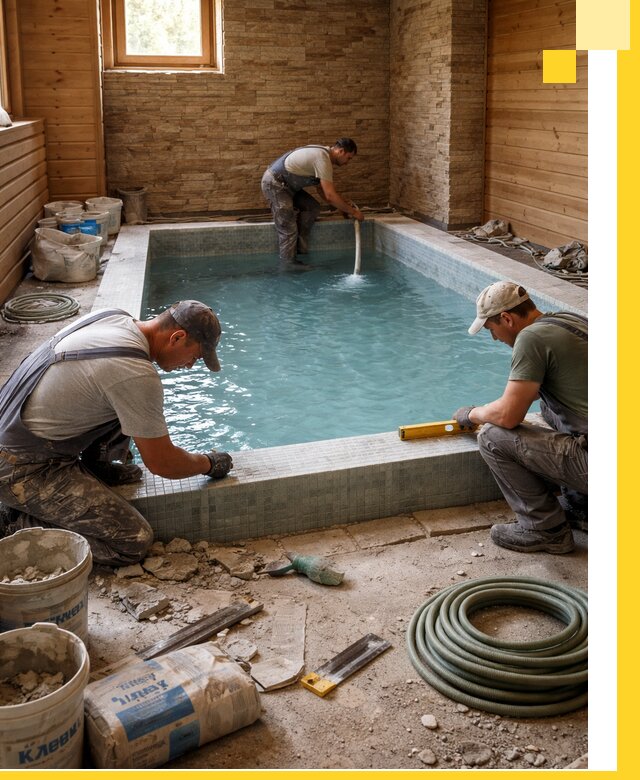 Проектирование и строительство бассейнов для бани в Старом Осколе