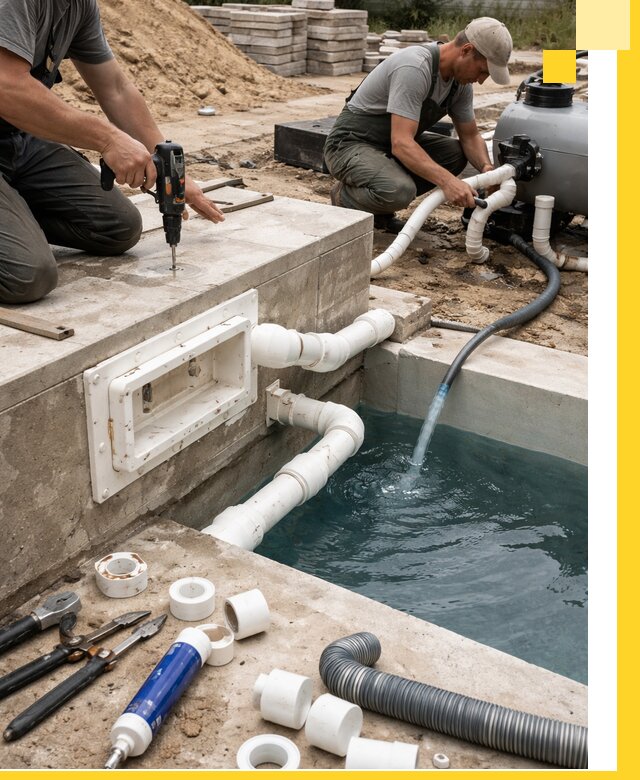 Строительство скиммерных бассейнов под ключ в Старом Осколе