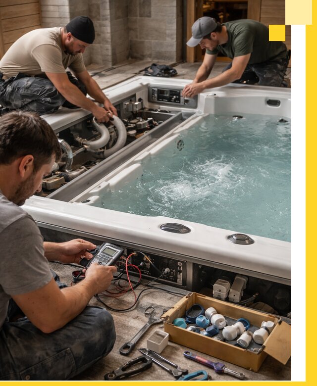 Гидромассажные бассейны под ключ в Старом Осколе, дизайн и монтаж