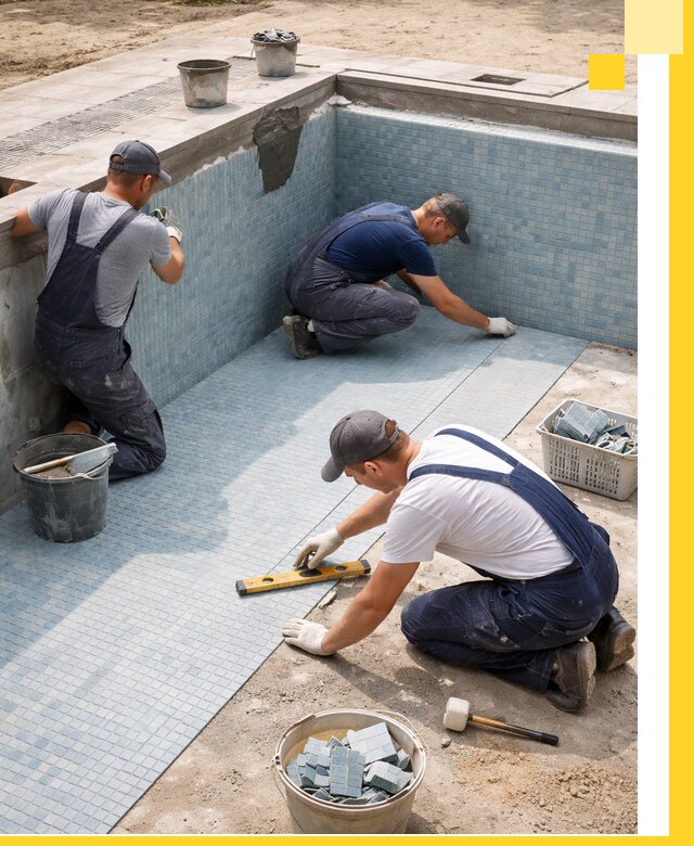 Укладка и установка плитки для бассейнов под ключ в Старом Осколе