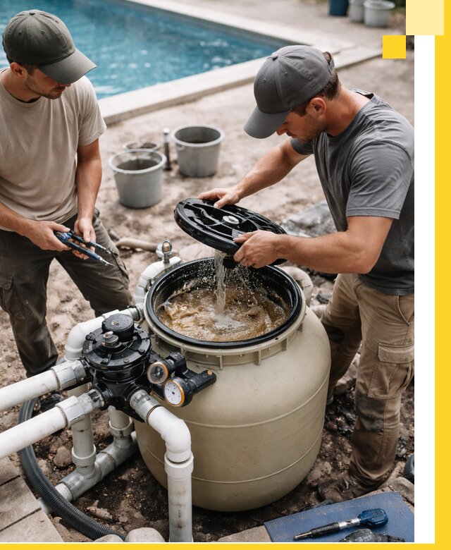 Установка и обслуживание песочных фильтров для бассейнов в Старом Осколе