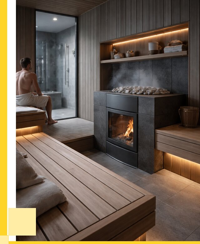 Проект сауны в частном доме в Старом Осколе от 35410 р. | ЭриданСрк