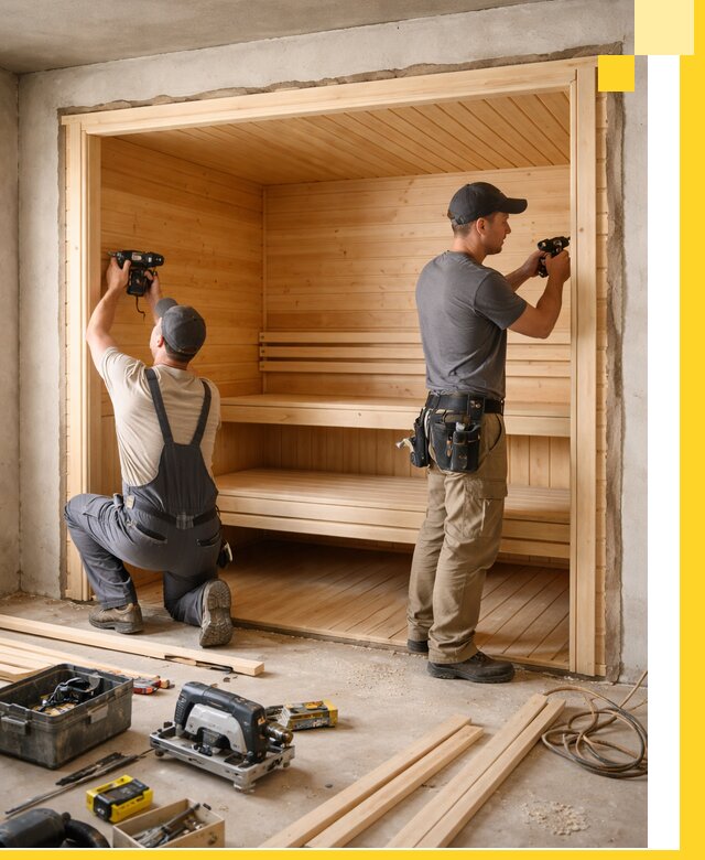 Монтаж саун под ключ в Старом Осколе — проектирование и установка