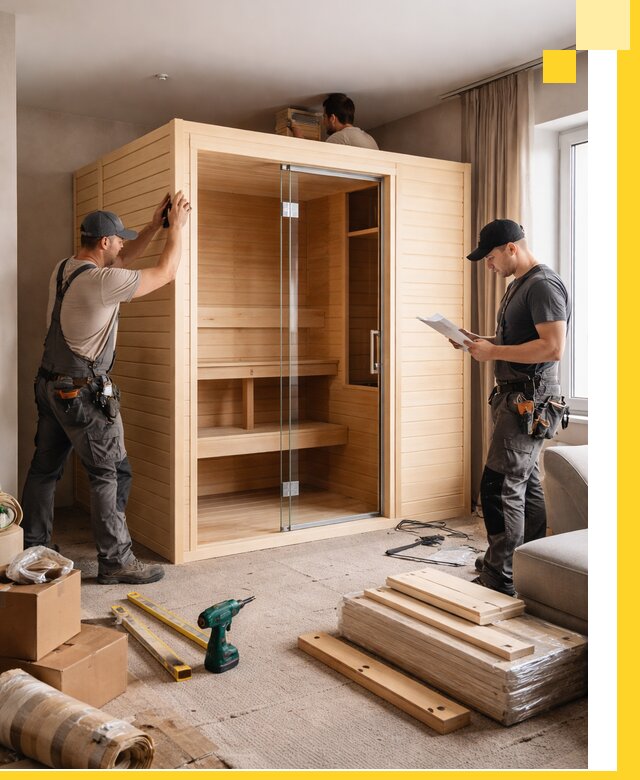 Установка и благоустройство саун в квартире в Старом Осколе