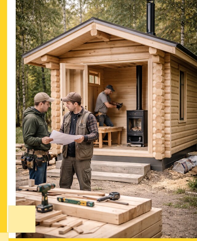 Монтаж бань под ключ в Старом Осколе — от 202340 р. | ЭриданСрк