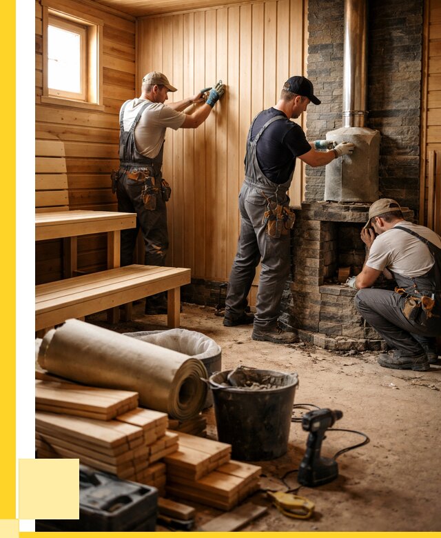 Ремонт бань под ключ в Старом Осколе от 45527 р. | ЭриданСрк