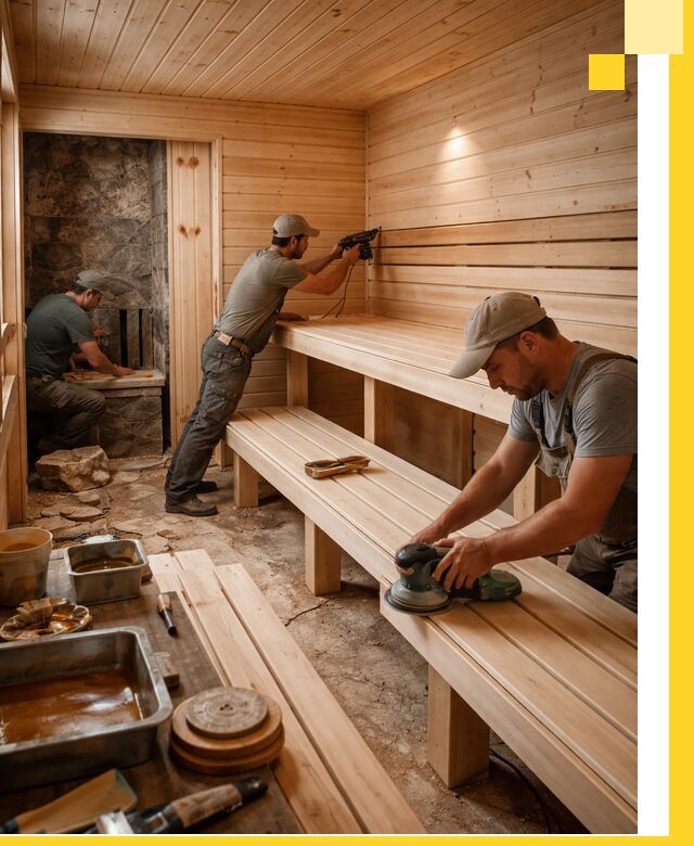 Профессиональная отделка бань в Старом Осколе под ключ, с гарантией