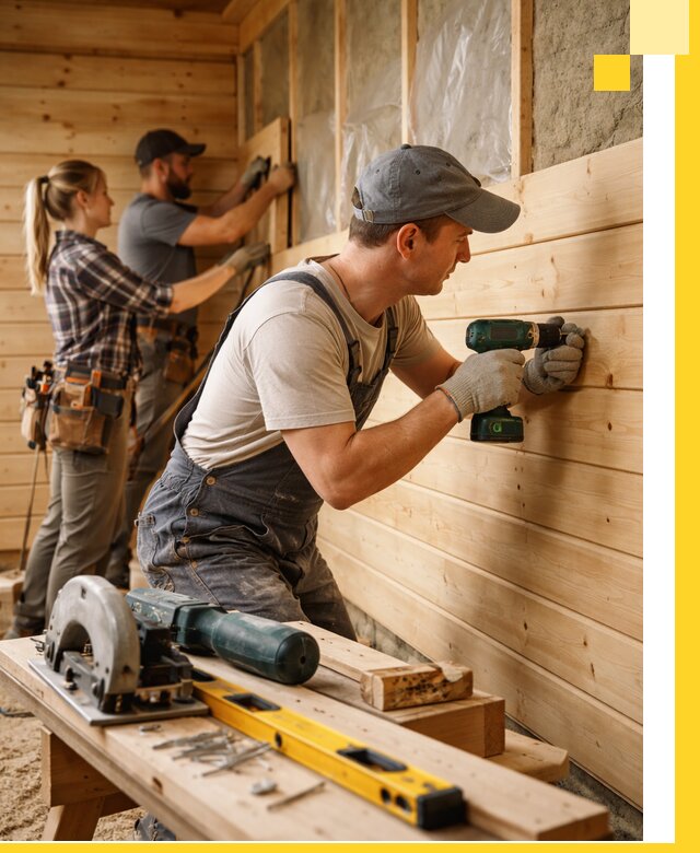 Обшивка бань под ключ в Старом Осколе: отделка стен и потолков