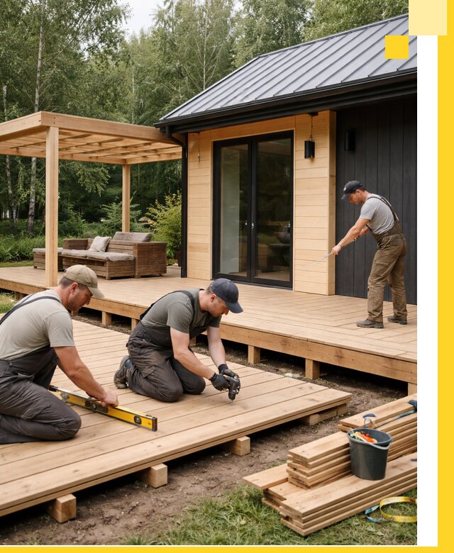 Строительство бань с террасой и бассейном под ключ в Старом Осколе