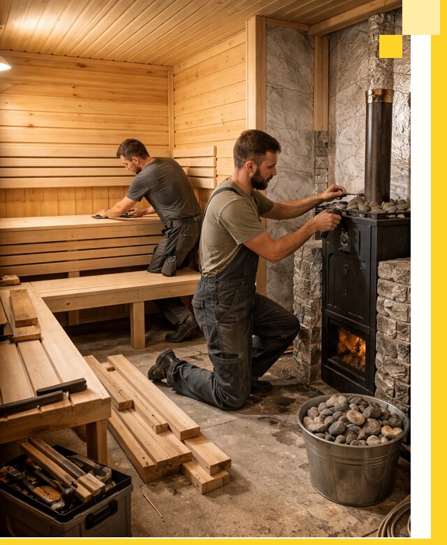 Дизайн и строительство интерьеров бань под ключ в Старом Осколе