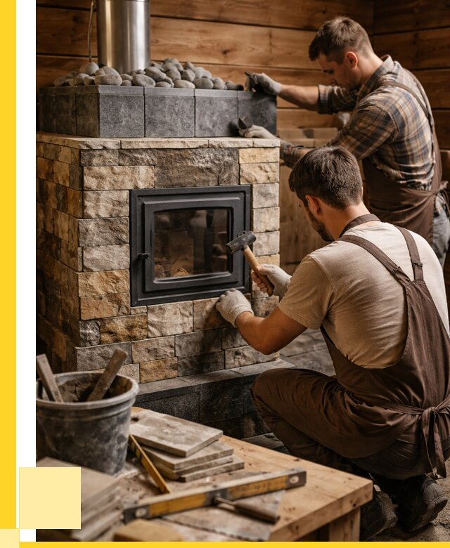 Облицовка банной печи в Старом Осколе от 15176 р. | ЭриданСрк