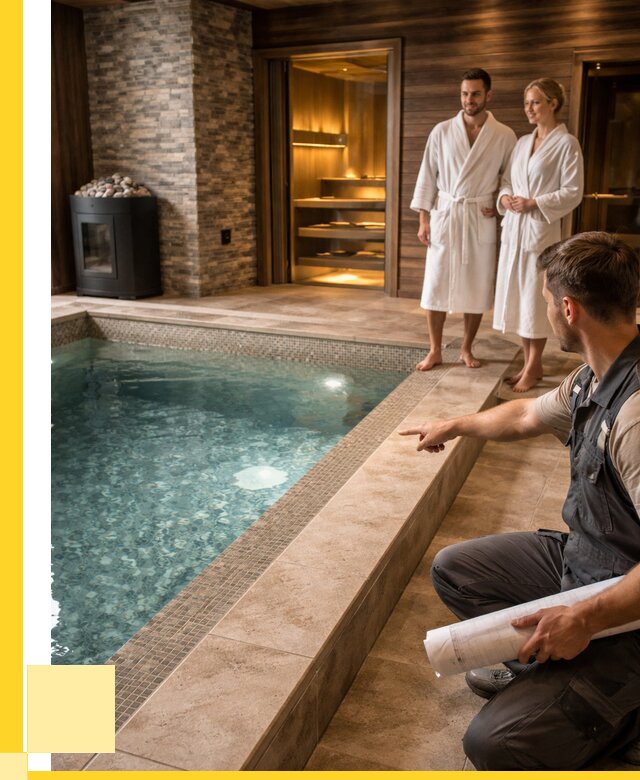 Проект бани с бассейном под ключ в Старом Осколе от 65761 р. | ЭриданСрк