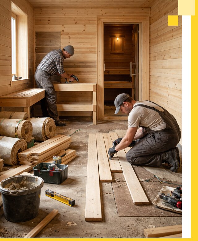 Индивидуальный проект бани с комнатой отдыха под ключ в Старом Осколе