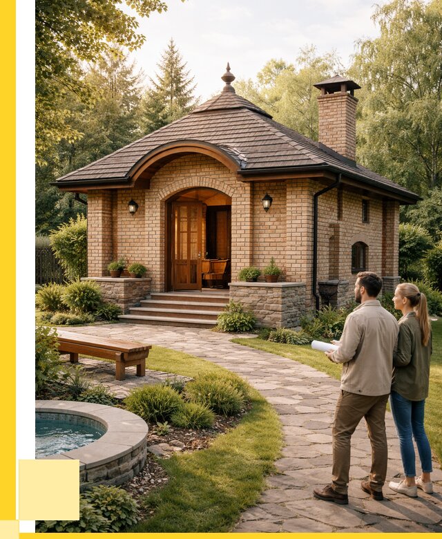 Проект кирпичной бани в Старом Осколе от 30351 р. | ЭриданСрк