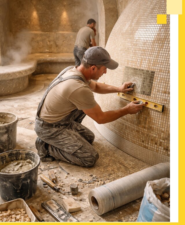 Хамам под ключ в Старом Осколе: проектирование, строительство, отделка