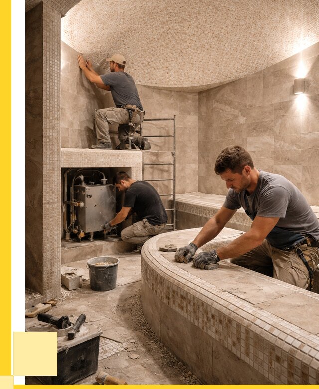 Монтаж хамамов под ключ в Старом Осколе от 252925 р. ЭриданСрк