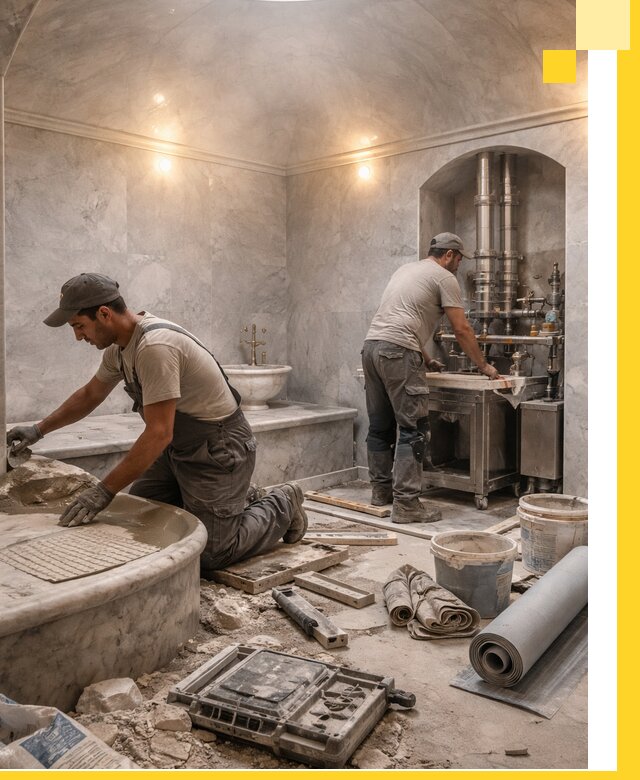 Строительство турецких бань хаммам под ключ в Старом Осколе