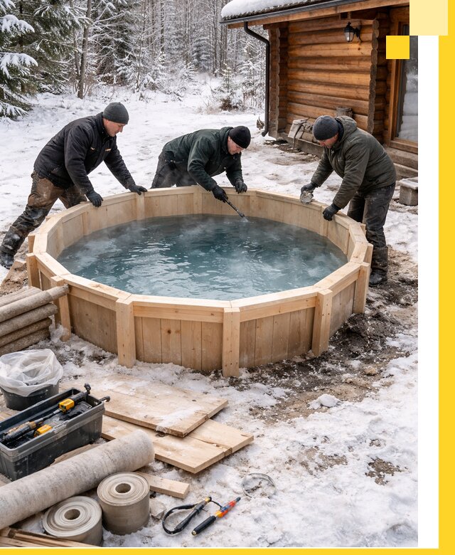 Изготовление и установка ледяных купелей под ключ в Старом Осколе