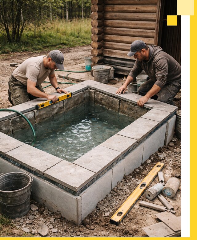 Изготовление и установка холодных купелей под ключ в Старом Осколе