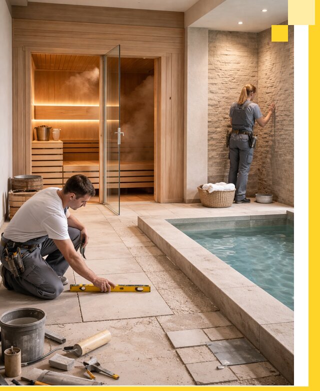 Комплексный дизайн и отделка интерьеров SPA под ключ в Старом Осколе